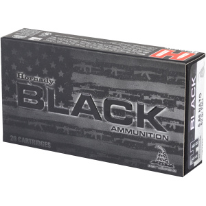 Hornady BLACK 5.56 Ammo: 62 Grain FMJ - 20 Box