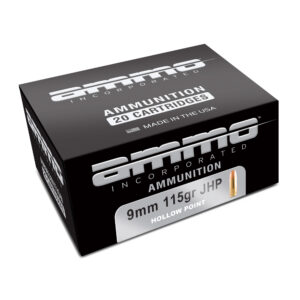AMMO INC 9MM LUGER 115GR JHP Self-Defense Ammo 20 Rounds