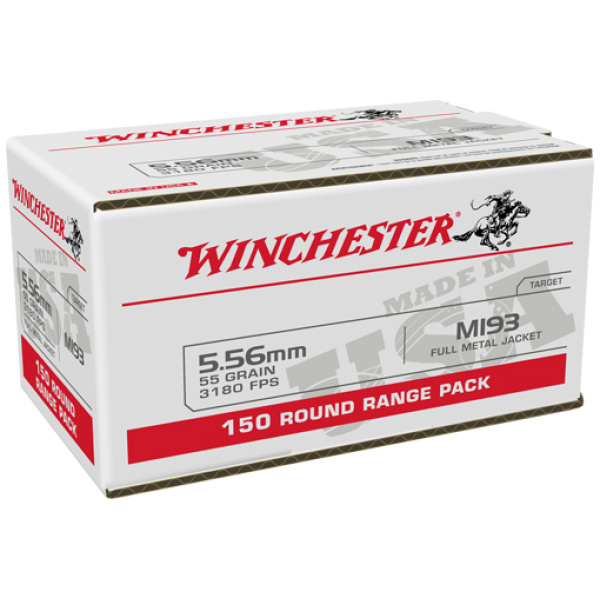 Winchester 5.56 55gr Ammo - 600 Rounds Per Box