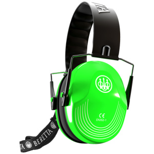 Green Fluorescent Beretta Safety Pro Earmuff for Shooters