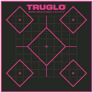 Truglo Tru-See Splatter Targets 6 Pack Bright Pink 12x12