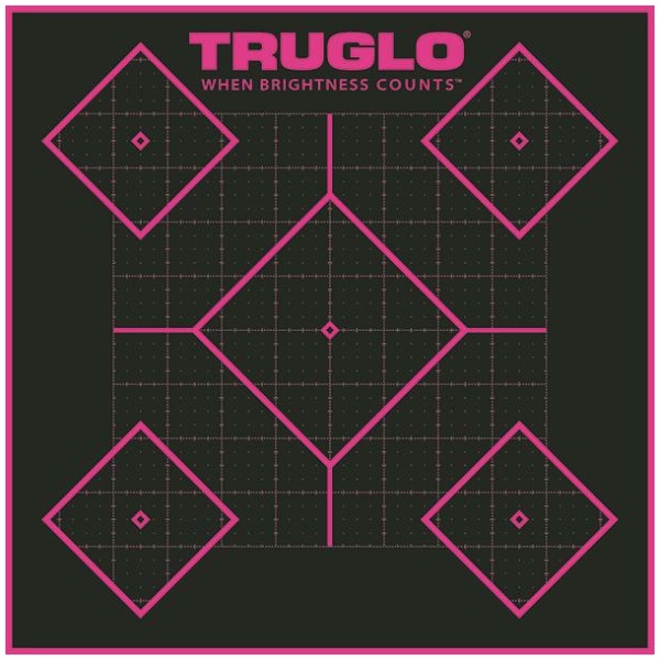 Truglo Tru-See Splatter Targets 6 Pack Bright Pink 12x12