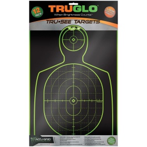 TRUGLO TRU-SEE Self Adhesive Targets 12-Pack for Handguns