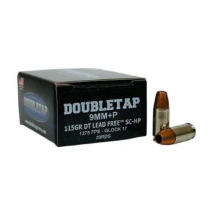 Double Tap DT Lead Free 9mm Luger 115gr SC-HP Ammo