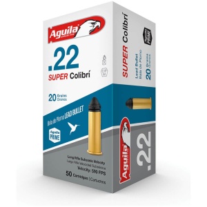 Aguila .22 LR SUPER COLIBRÍ Ammo for Silent Target Shooting