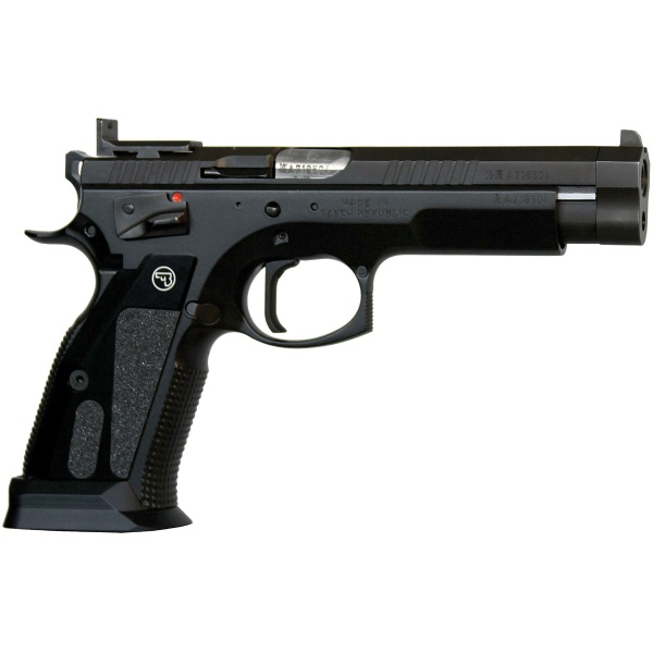 CZ 75 Czechmate Pistol - Black | 9mm | 5.23" Barrel | 20rd | Fixed Sights | Black Grips