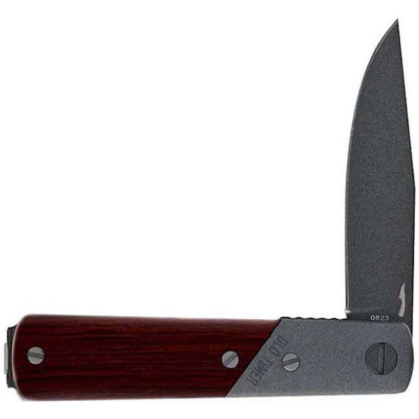 Old Timer Frontier Pivot Lock Folding Knife 3-1/10" Drop Point Blade Wood