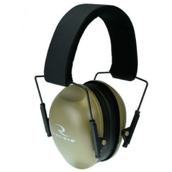 Radians Lowset Ear Muff NRR 21 Tan Perfect for Shooting