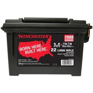 Winchester 22LR Ammo 40 Grain – 2000 Rounds for Tactical Training