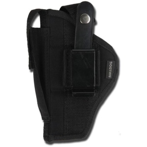 Bulldog Extreme Handgun Holster with Belt Loop and Clip for Large Frames with 6.5-8.375" Barrels Black Ambi