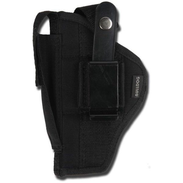 Bulldog Extreme Handgun Holster with Belt Loop and Clip for Large Frames with 6.5-8.375" Barrels Black Ambi