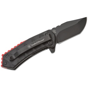 Smith & Wesson 24/7 Spring Assisted Folding Knife 1-9/10" Clip Point Blade Black