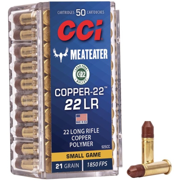 CCI Copper-22 .22LR Ammunition - 50 Rounds - Accurate & Reliable