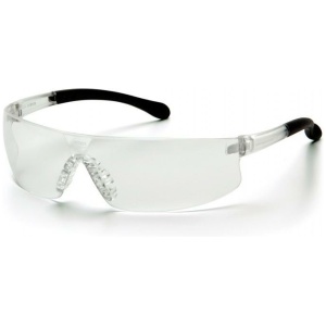 Pyramex Provoq Safety Glasses S7210S Black Clear Lens Optimal Eye Protection