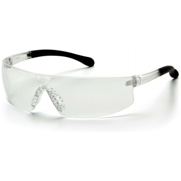 Pyramex Provoq Safety Glasses S7210S Black Clear Lens Optimal Eye Protection