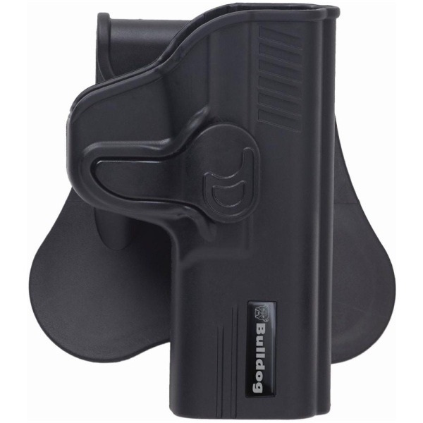 Bulldog Rapid Release Polymer Holster with Paddle Fits S&W M&P Standard Black RH