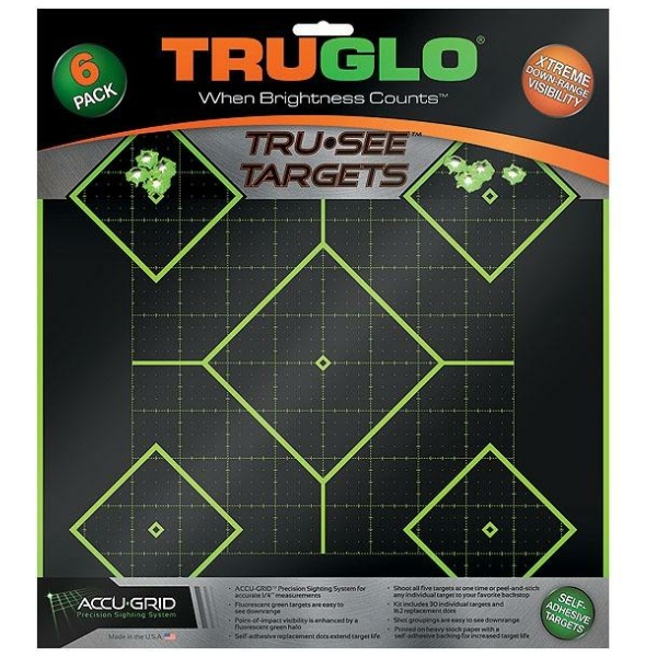 Truglo Tru-See Splatter Targets 12x12 Pack for Accurate Shooting