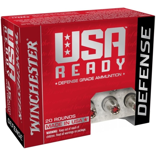 Winchester USA Ready Defense .45 ACP 20 Rd Box