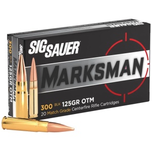 300 Blackout Ammo - 125gr Supersonic - 20 Box