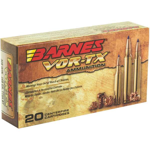 Barnes 308 Winchester 168 Grain Ammo - 20/Box - Image 2