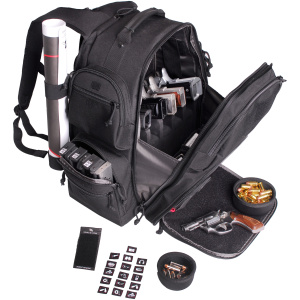 Black Executive GPS Backpack - Soft & Secure