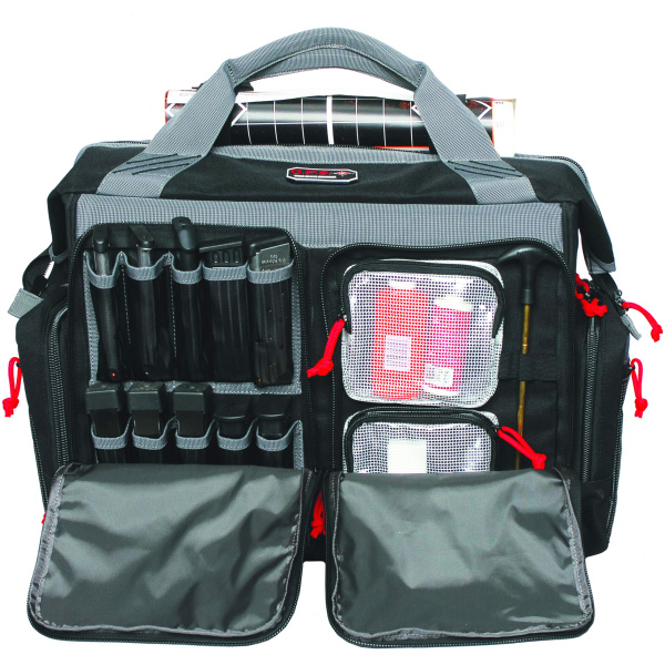 G-Outdoors Rolling Range Bag- with Telescoping Handle-Black