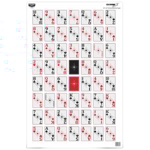 Enhance Accuracy with Birchwood Casey 52-Card Shoot-Up Targets