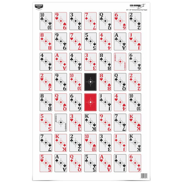 Enhance Accuracy with Birchwood Casey 52-Card Shoot-Up Targets