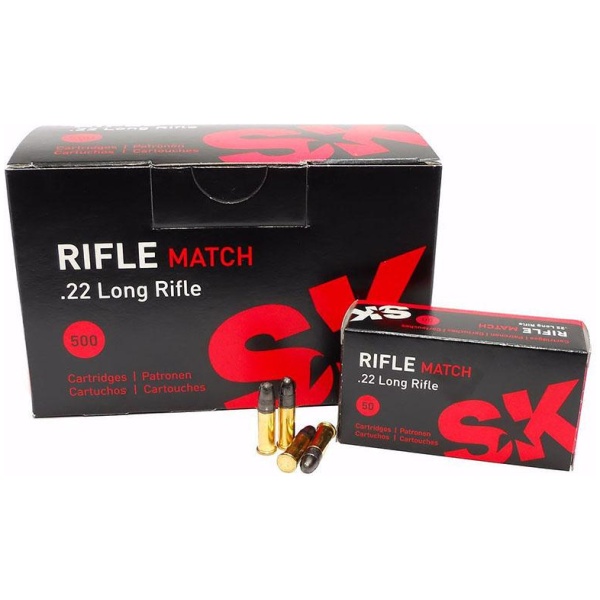 SK Rifle Match .22 LR Ammo - 50 Rounds | Precision Shooting