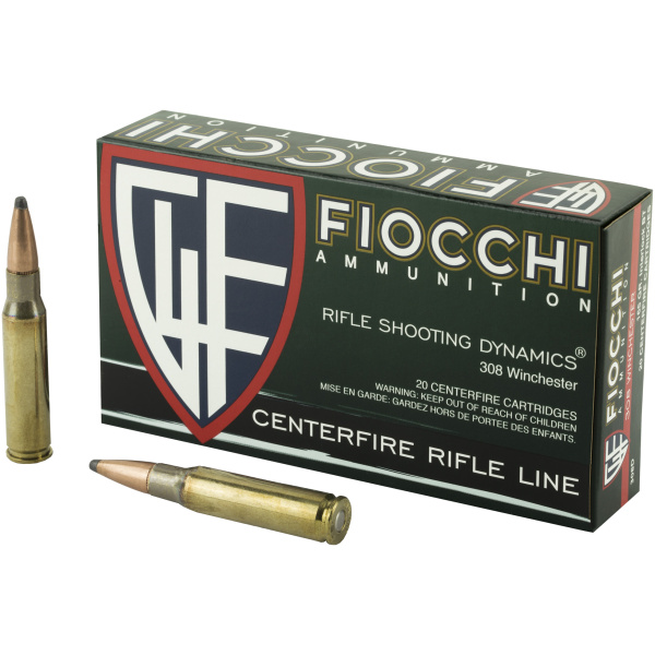 Fiocchi 308 Winchester Ammunition - 165 Box