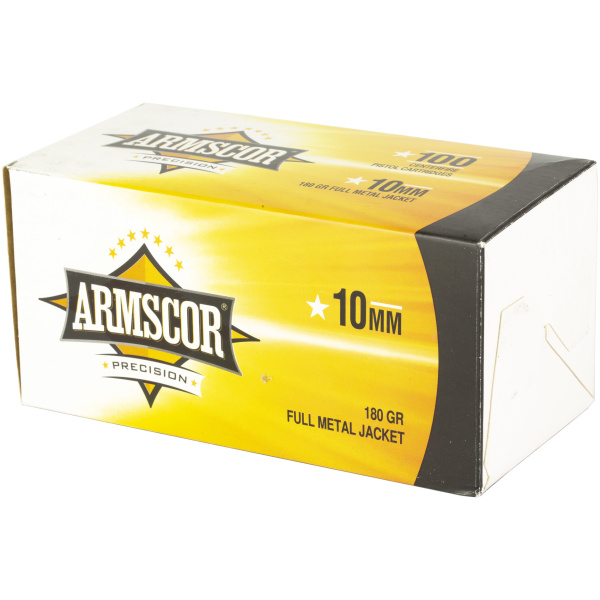ARMSCOR 10mm 180gr FMJ Ammo - 100 Rounds Box - Image 3