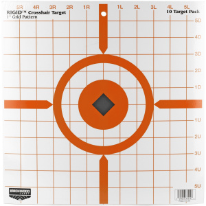 Birchwood Casey Rigid Paper Crosshair Targets 10-Pack for Accuracy