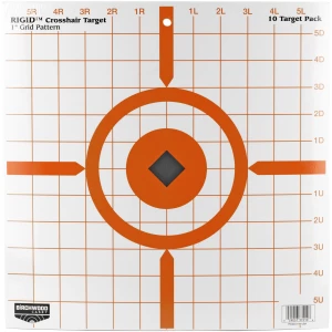 Birchwood Casey Rigid Paper Crosshair Targets 10-Pack for Accuracy