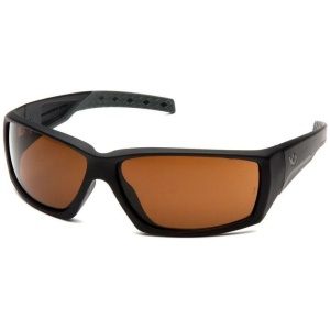 Pyramex Overwatch Black Shooting Glasses with Bronze Lens