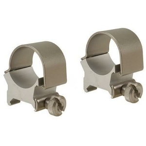 Weaver Detachable Aluminum Scope Rings 1" High Silver