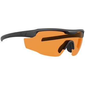 Leupold Sentinel Sunglasses Matte Black Orange Lens for Shooters