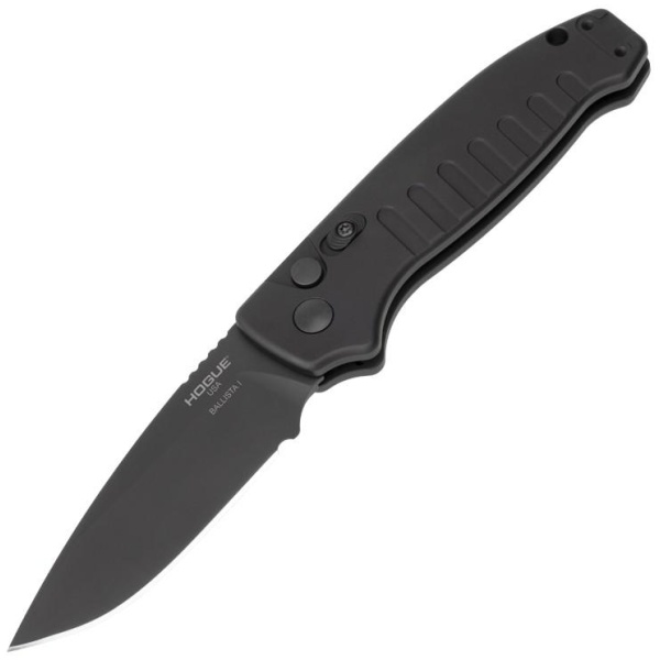 Hogue Knife Specs: Drop Point, 154CM Steel, Automatic Deployment