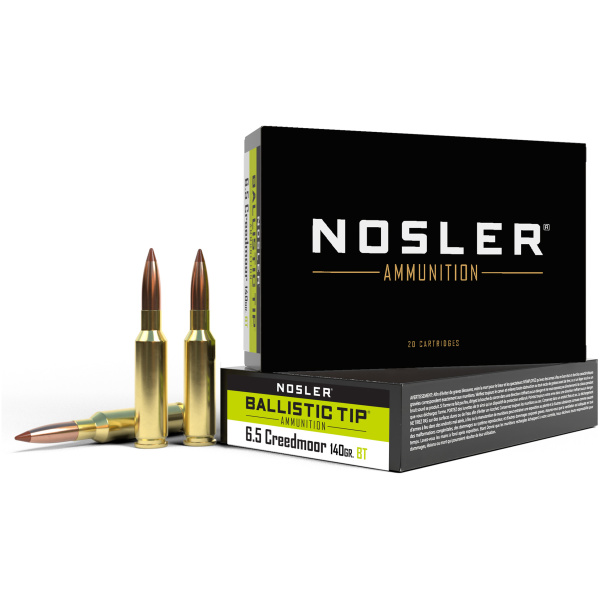 Nosler 6.5 Creedmoor 140gr BT 20/Box - Ammo