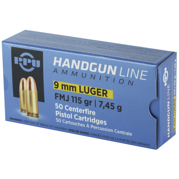 High Quality PPU 9mm Luger Centerfire Handgun Ammo 16 Years - Image 3