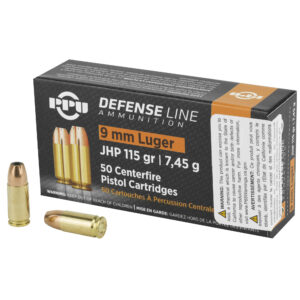 PRIVI 9mm Luger JHP 115GR Ammo 50Rds for High Performance