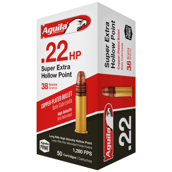 Aguila 22LR 38GR HP 2000 Rounds - High Velocity