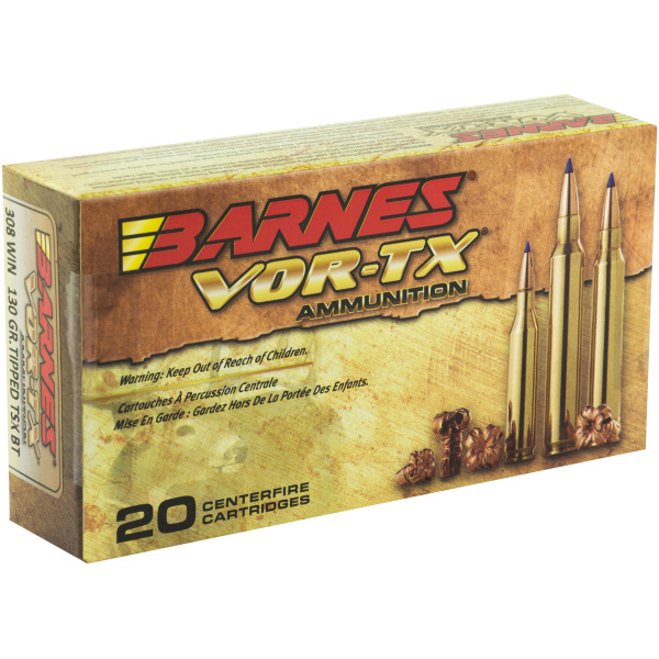 Barnes 308 Winchester 130 Grain XPB Ammunition - 20 Box - Image 2