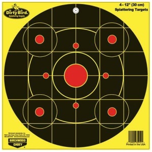 Birchwood Casey Dirty Bird 12in Sight-In Targets for Accuracy