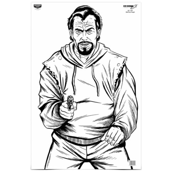 Bad Guy Silhouette 5 Targets for Realistic Shooting Practice