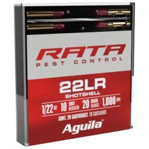 Aguila RATA .22LR Pest Control Ammo - 20 Rounds
