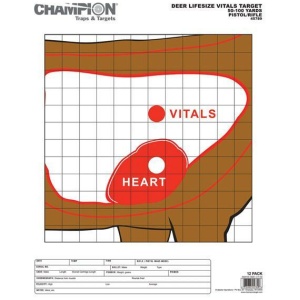 Champion Deer Vitals Targets Pack for Precision Shooting