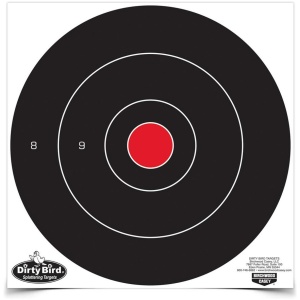Birchwood Casey Dirty Bird 12" Bull's-Eye Targets - 100 Pack