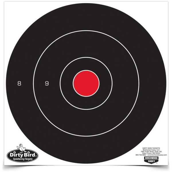 Birchwood Casey Dirty Bird 12" Bull's-Eye Targets - 100 Pack