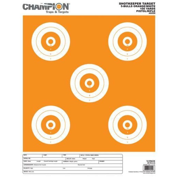 Champion Shotkeeper Targets 12-Pack for High Visibility Practice