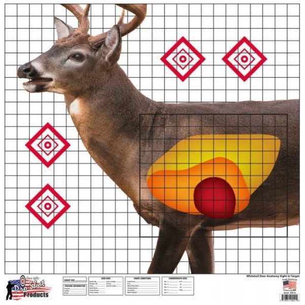 Pro-Shot Whitetail Deer Sight In Targets for Precision Shooting